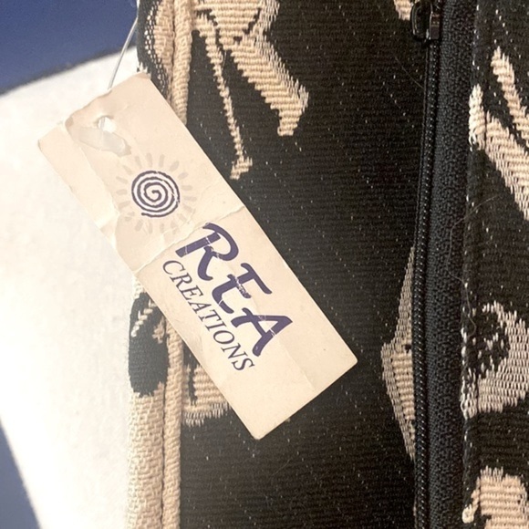 NWT Rea Creations Golf Print Golf Shoe Tote Bag With Attached Tee/Coin Bag - Picture 4 of 5